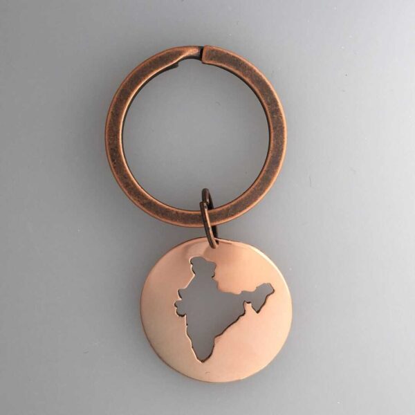 india keychain in copper