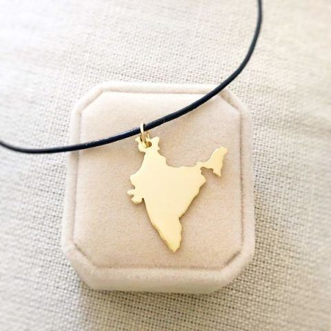Gold India Necklace handmade by AfricanDreamland