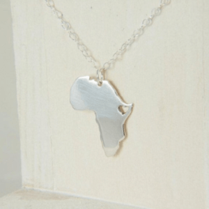 africa necklace silver